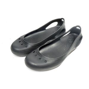 Crocs Ballet Kadee Sandals Black Shoes Flats Women Size 11